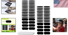 200 Count Sports Eye Black Stickers Set with Erasable Pencils for Game Day