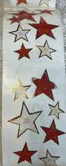 Mrs. Grossman’s Vintage Reflection Frosty Stars Stickers Partial Roll (READ)