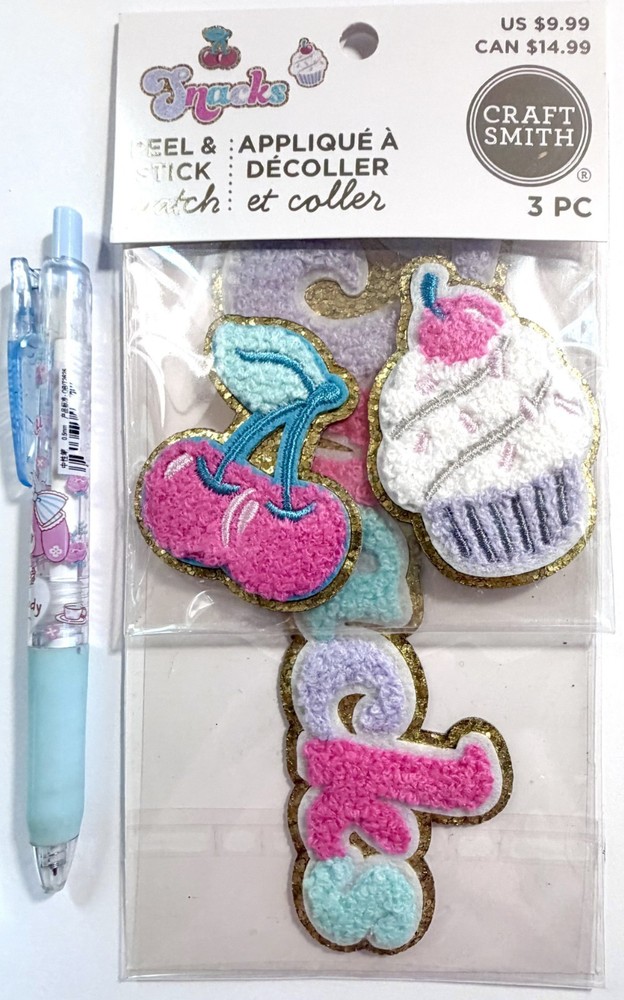 Fabric Snacks Cupcake Stickers Scrapbooking Card Journal Planner Craft Smith