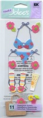 Vintage Touch of Jolee’s TROPICAL BIKINI Beach Theme 64491 FAST FREE ship!