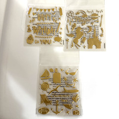Glass Stickers Craft Assorted Lot 7 Pages Over 100 Stickers L16