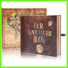 Artistic 148-Page DIY Scrapbook with Leather Cover – Perfect for Special Moments