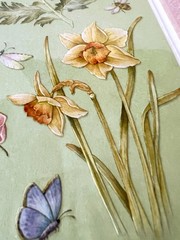 Brenda Walton Florals Scrapbook Stickers Lot – K&Co – Retired – 9 pc Kit