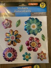 JOT 3D FOIL METALLIC STICKERS!!