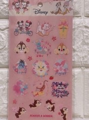 Disney Character Mickey Minnie Winnie Pooh STICKERS Bambi Marie Dumbo Gift Chip