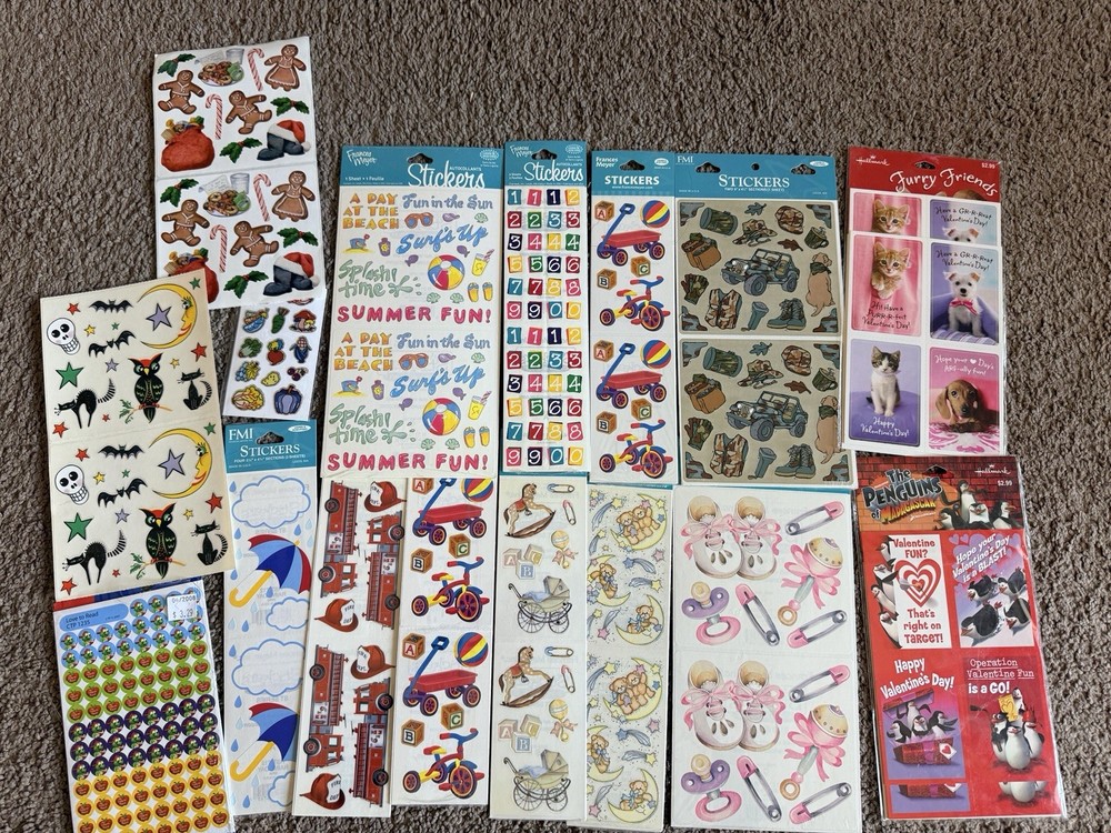 Vintage LOT of FRANCES MEYER STICKERS FMI ~hall mark cards