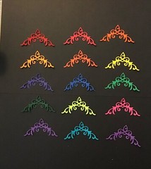 Page Corners Photo Corners Fancy Flourish Filagree Corner Die Cuts 12 pcs 1-3/8”