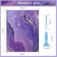 Large Reusable Sticker Book Collecting Album 8.5 x 11 Inch Sticker Storage Or…