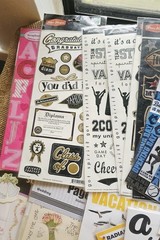 Large Lot Of Scrapbook Journal Stickers & Embellishments Variety Of Themes