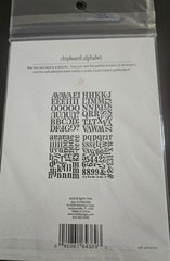 Chipboard Alphabet-Newsprint-Black-175 pieces- 4 sheets by Heidi Swapp NEW