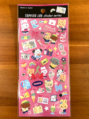 Kawaii Topping Lab Sticker Series Set of 2 Retro Angel Baby School Life Japan
