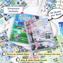 Japanese Sticker Book – 30 Sheet Sticker Book for Journaling & Scrapbooking |…