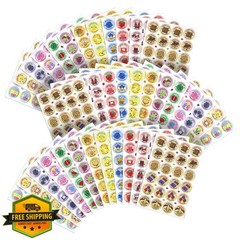 VKPI Scratch Sniff Stickers 864pc 12 Scents Reward Kids Crafts Party Favors
