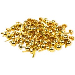 100 PCS Brass Paper Fasteners Metal Brass Fasteners, Mini Brads for Paper Crafts