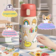 300 Pcs Vinyl Stickers Pack Waterproof Cute Decals for Water Bottle Laptop Kids