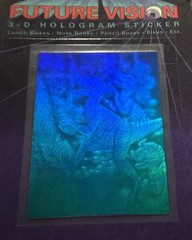 Dinosaur Rare 1993 Future Vision 3D Mirage Hologram Brand New Vintage Sticker