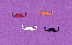 MUSTACHE # 2 die cuts scrapbook cards