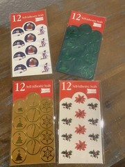 4 Pkgs Studio 18 Brand Scrapbook Stickers Seals- 48 Total Stickers NEW Sealed