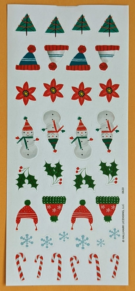 Merry Christmas Sticker Sheet