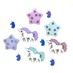 Buttons Galore 50+ Assorted FAIRY TALE Theme Buttons Set for Sewing & Crafts