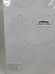 CCP4 Oriental Trading Blank White Chipboard Snowflakes Pack 6 Sheets