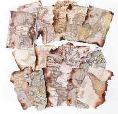 Creative DIY Scrapbooking Supplies – 30 Burnt Edge Paper Sheets for Journaling