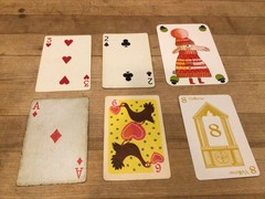 Playing Cards Mixed Lot of 6 ATC Swaps/Junk Journals/Scrapbooks/Crafts