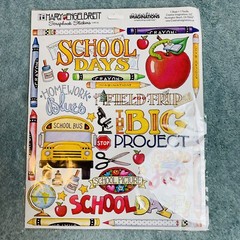 2 Creative Imaginations 8×10 Sticker Sheet by Mary Engelbreit ~ School Days