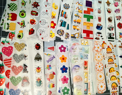50 Pk Random Pick Stickers/Scrapbooking/Crafts/Journals/Diary/Most are 1 inch
