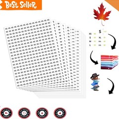 Clothing Size Sticker Labels – Mega Bundle in 7 Sizes – 5400 Pack