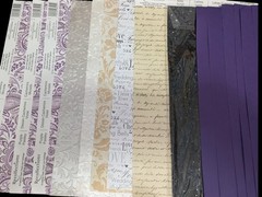 Scrapbooking Lot,25 Sheets of Asst. Paper, Refill Pages, 626 Item Kit. See Pics
