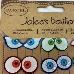 Jolee’s Boutique Spooky Eyes Dimensional 3D Stickers 50-20948 Parcel Halloween