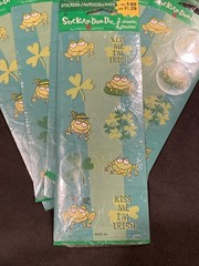 Vtg AGC St. Patrick’s Day Stickers Kiss Irish Shamrocks 6 Packs 12 Sheets