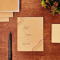 24 Pack Kraft Paper Notebooks, Unlined Blank Sketch Journals Bulk for Kids,