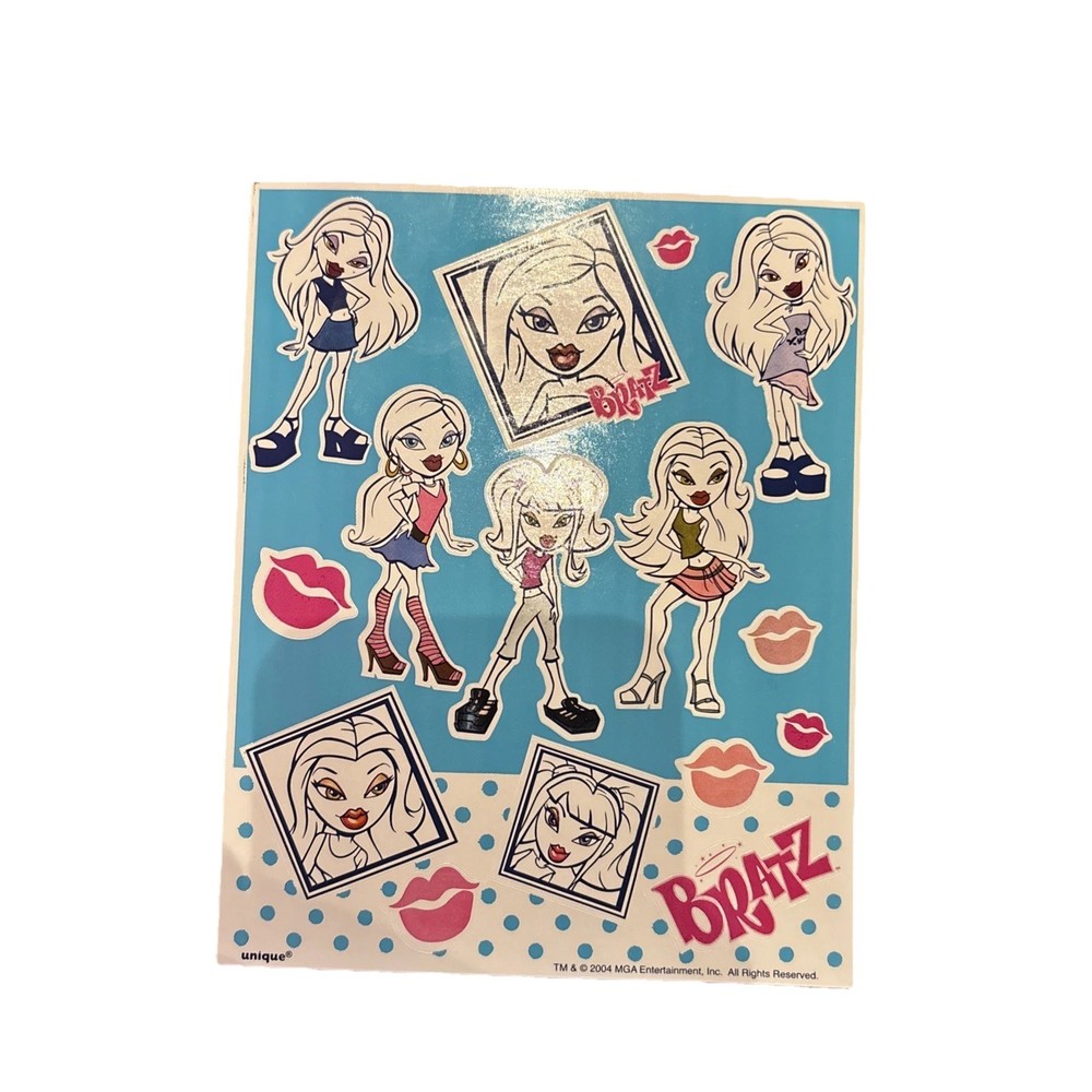 MGA Entertainment Bratz Vintage Sticker Sheet 2004