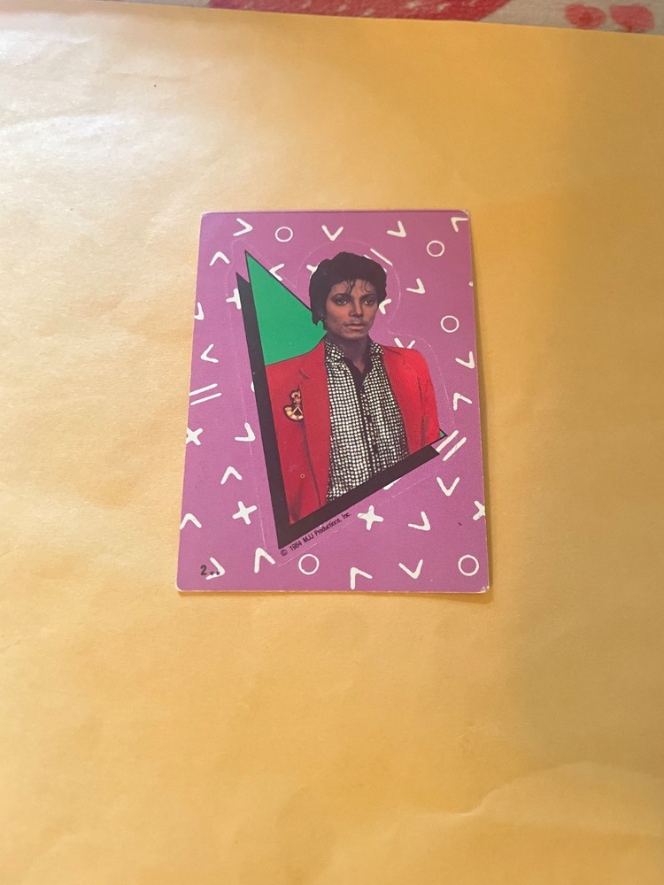 Vintage 1980s Michael Jackson Sticker