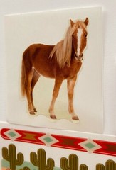 Mxd Horse Wild Wild West Cowboy Themed Lot Stickers + Puffy Sticker + Borders