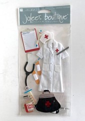 EK Success Jolee’s Boutique Dimensional Stickers NURSE