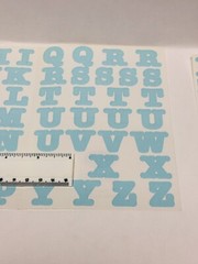 Creative Memories Stickers Baby Blue ALPHABET LETTERS NUMBERS ABC/123 – Retired