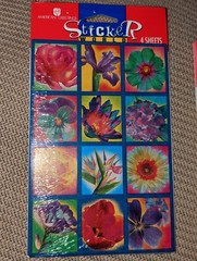 Vintage American Greetings Stickers Flowers 4 sheets new in package
