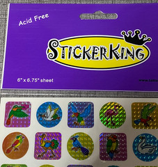 NOS Sticker King Vintage Cool RARE Prism Bird Stickers New Old Stock Lot of 5