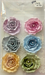 PRIMA FLOWERS LACE CROCHET, FABRIC, SATIN FOR SCRAPBOOKING WEDDINGS HAIR ECT…