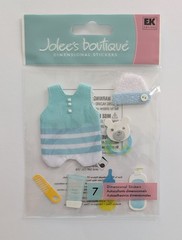 RARE Jolee’s Baby Boy Clothes Hat Rattle Comb Scrapbooking Stickers LOOSE PIECES