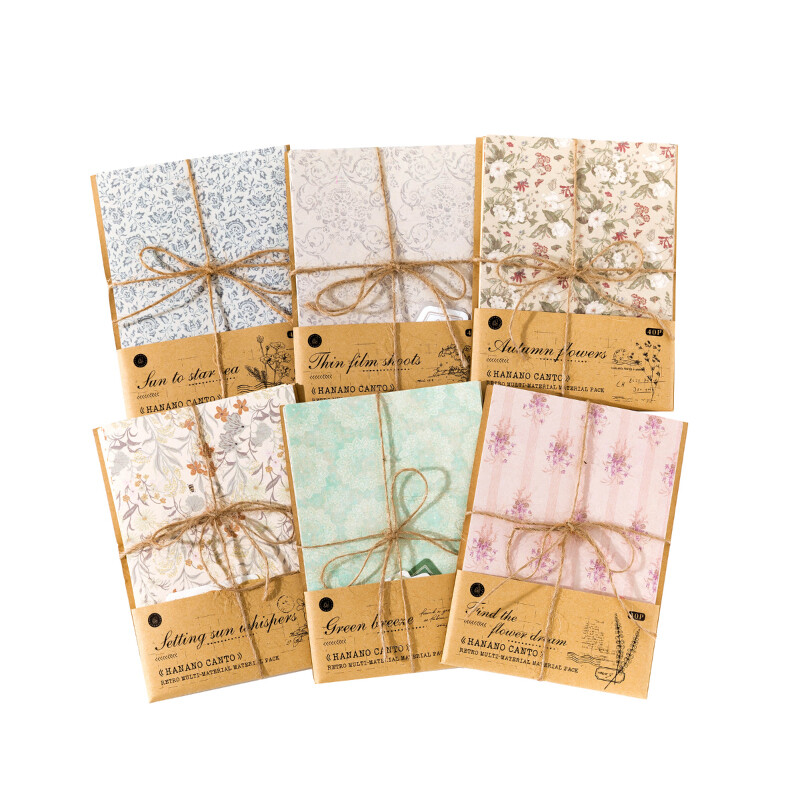 40Pcs Vintage Ephemera Pack Scrapbook Paper Junk Journal Kit Supplies Collage