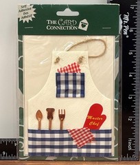 CARD CONNECTION Handmade MASTER Chef Apron Scrapbook Embellishment Craft Sticker
