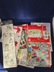 Christmas Scrapbooking Stickers & Gift Tags Lot Of 16