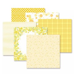 Creative Memories Botantical Burst Yellow Paper Pack (12/pk)