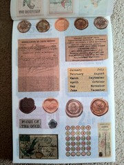50 Pgs Vintage Series Washi Stickerbook 450+Stick 20 Pgs EPH Papers