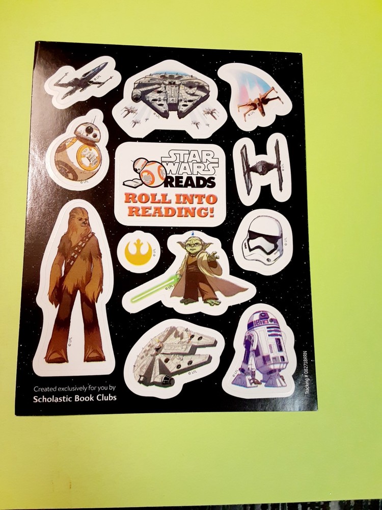 Scholastic Star Wars Reads sticker sheet