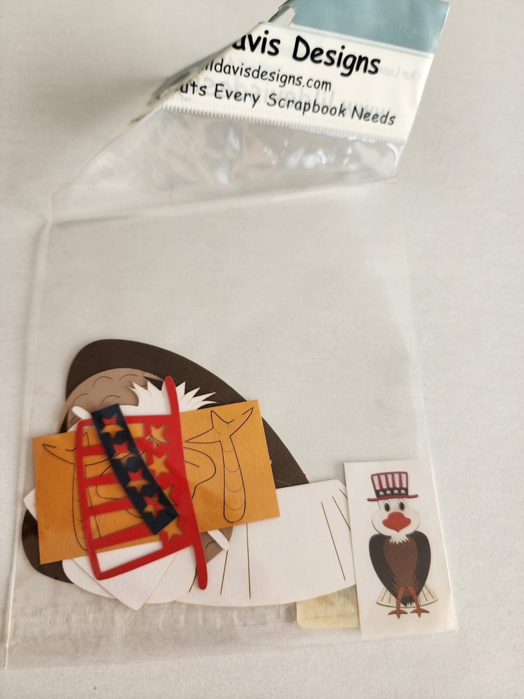 Li’l Davis Designs – Eagle Li’l Sam AMERICA – Die Cut Scrapbook New Vintage #23